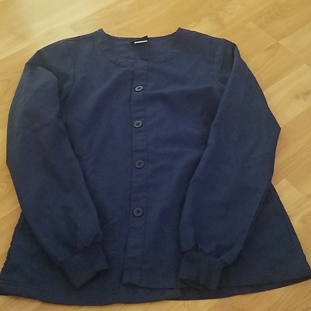 Navy scrub jacket